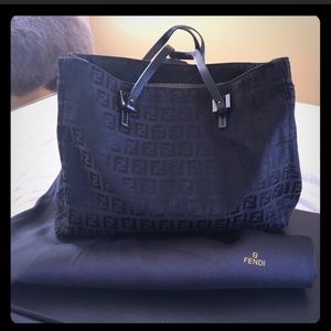 Fendi Zucca Handbag Purse